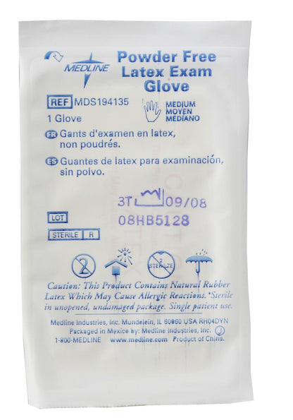 Sterile Latex Exam Gloves Fully Textured Single Wrapped