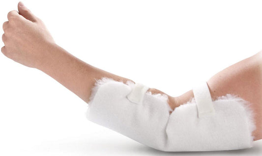 Synthetic Wool Elbow Protector Hook & Loop Closure Pr (1 Pair)