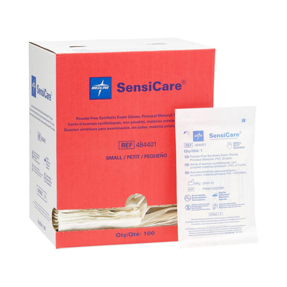 Sensicare Stretch Vinyl Sterile Exam Gloves Single Wrapped