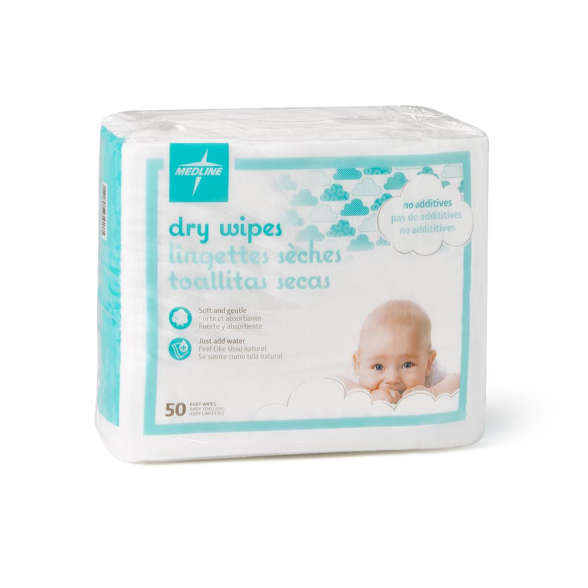Ultrasoft Baby Disposable Dry Cleansing Cloths Wipe Soft Absorb 10 x 13