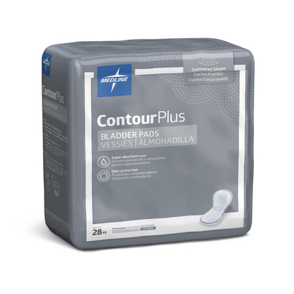 ContourPlus Bladder Control Pads for Incontinence Unisex 5.5 IN x 10.5 IN 28ct