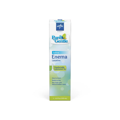 Pure & Gentle Disposable Sodium Phosphate Enemas Saline Laxative 4.5oz 24/cs