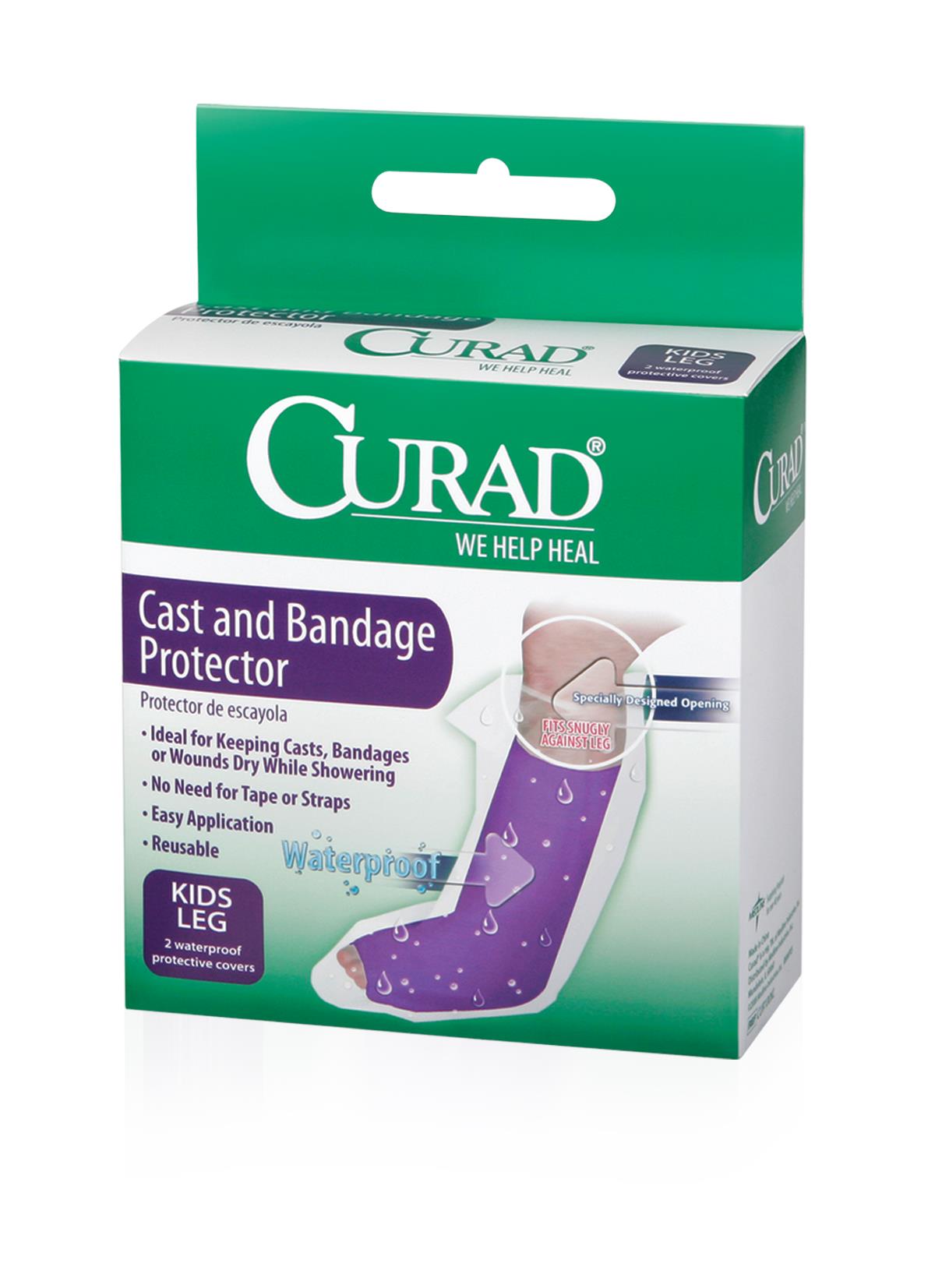 Curad Cast Protectors Child Leg 15 IN 2ct