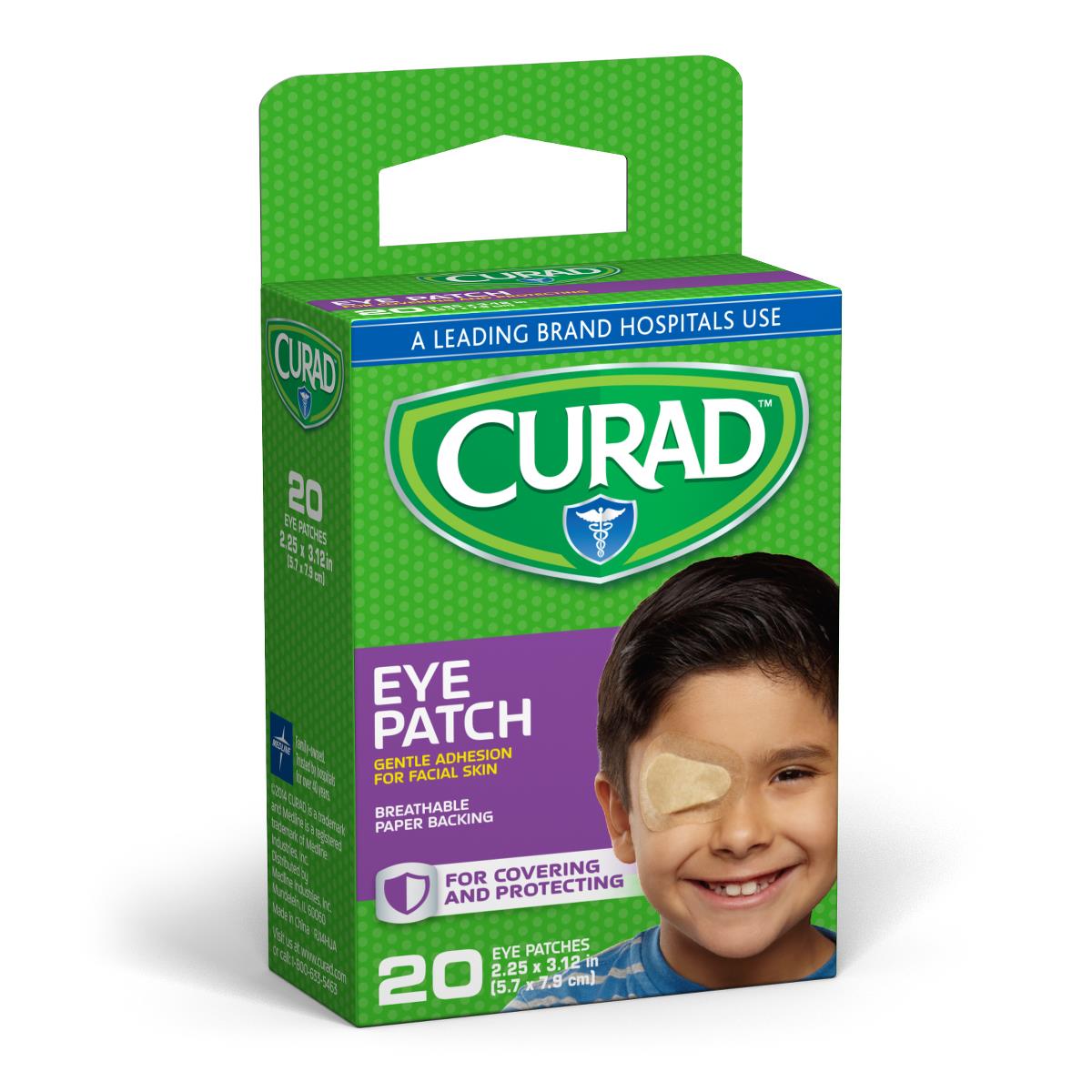Curad Nonsterile Eye Patch Rg 2.25" x 3.12" 20 (Case of 24)