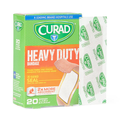 Curad Extreme Hold Bandages Heavy Duty 1" x 3.25" 20ct