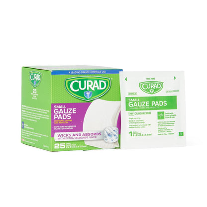 Curad Sterile Pro-Gauze Pads Gauze 2" x 2" 25ct