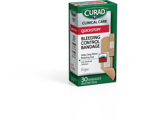 Curad Quickstop Bandages Quick Stop Assorted Pack 30ct