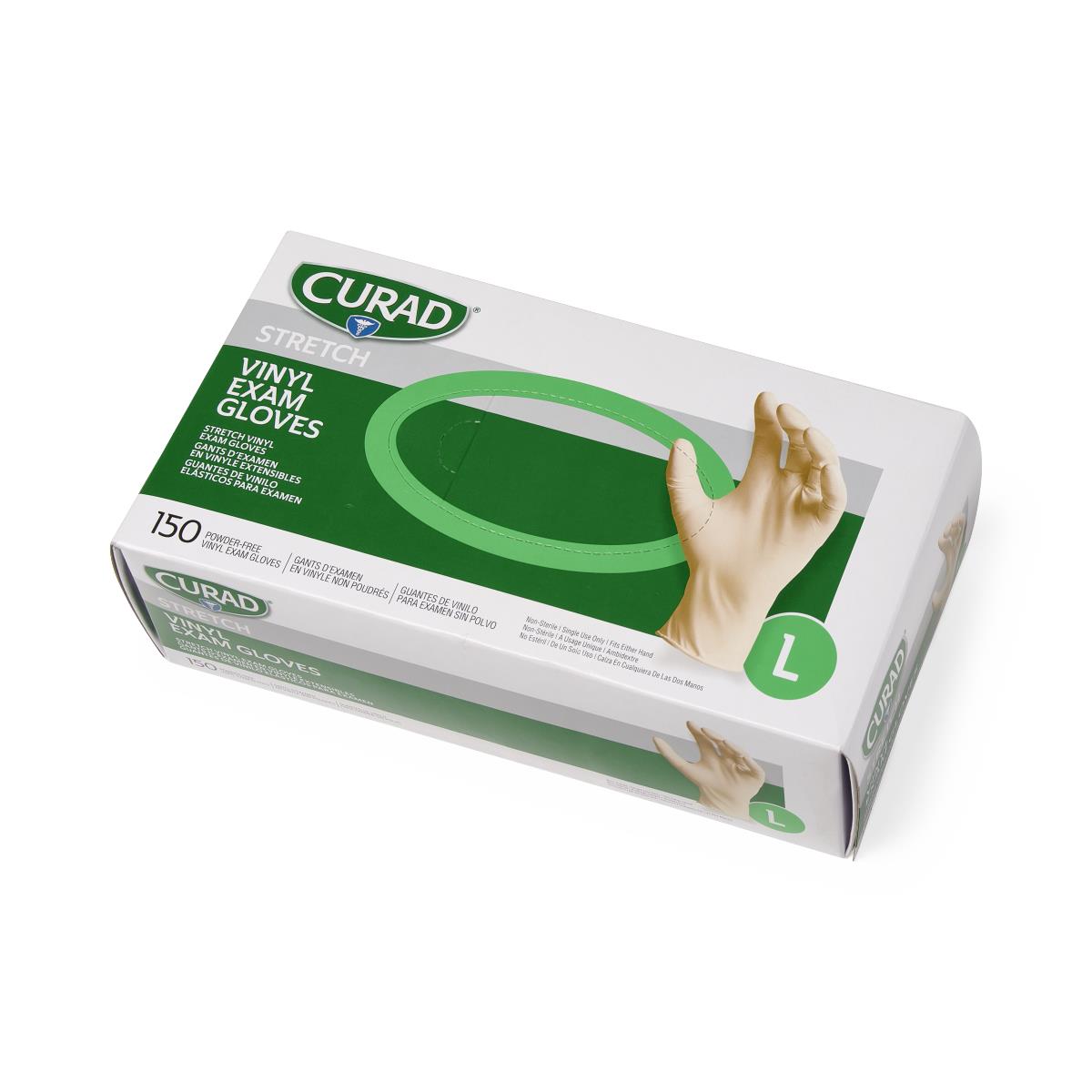 Curad Stretch Vinyl Exam Gloves