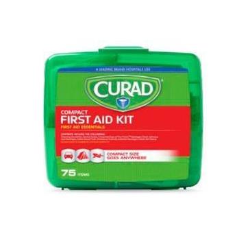 Curad 75-Piece Compact Portable First Aid Kit Fak 75pc/kit Cs (Case of 6)