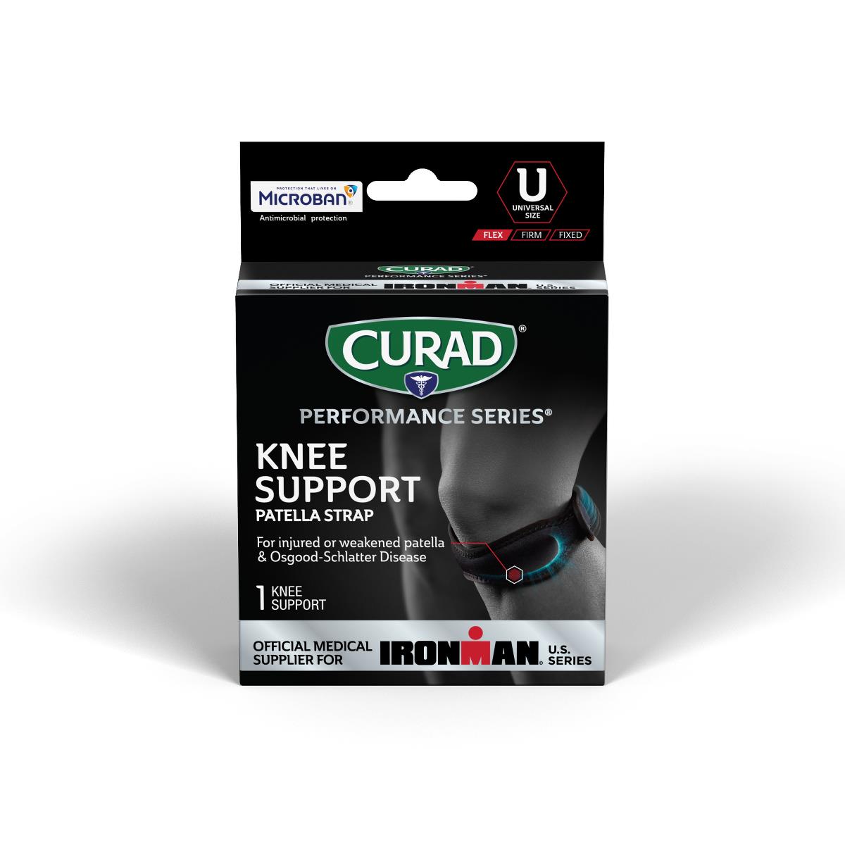 Curad Performance Series Ironman Deluxe Patella Straps Dlx Univ Microb 4cs