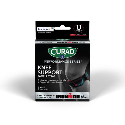 Curad Performance Series Ironman Deluxe Patella Straps Dlx Univ Microb 4cs