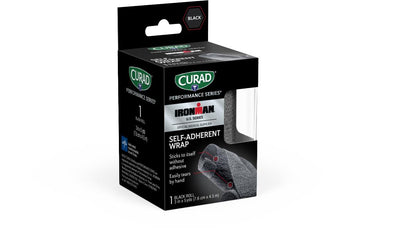 Curad Performance Series Ironman Self-Adherent Wraps Bandage Self Adherent Black 3 1ea