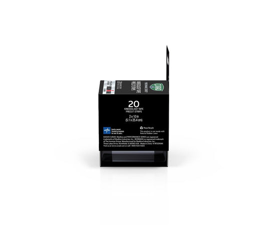 Curad Performance Series Ironman Kinesiology Tape Kinesio Im Black Dsp 2" x 10" 12
