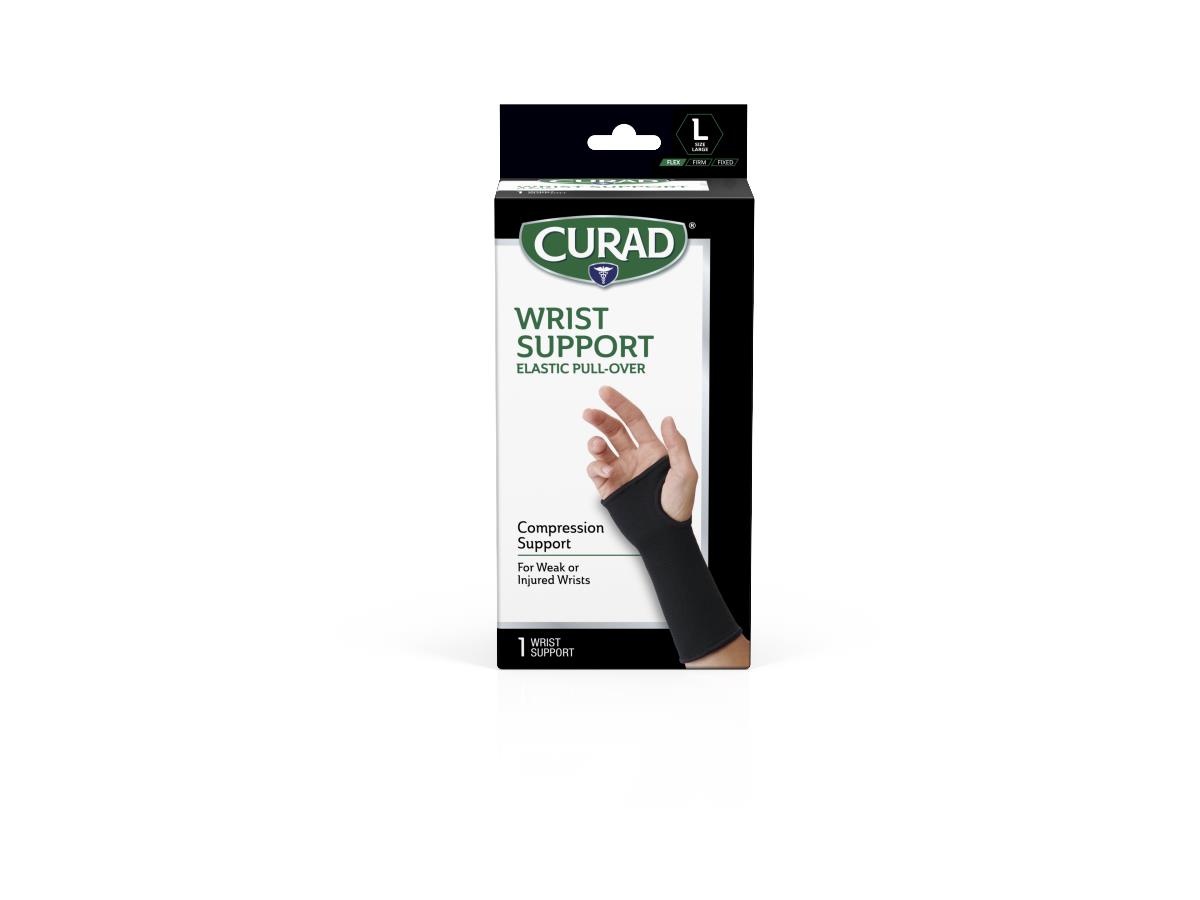 Curad Performance Series Elastic Pull-Over Wrist Supports Retail Large 1ea