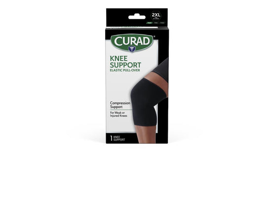 Curad Pull-Over Knee Supports Elastic Retail 2 x L 4/cs