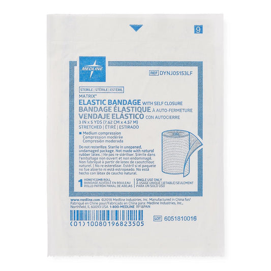 Sterile Matrix Elastic Bandages Elstc 3" x 5yd Hook & Loop