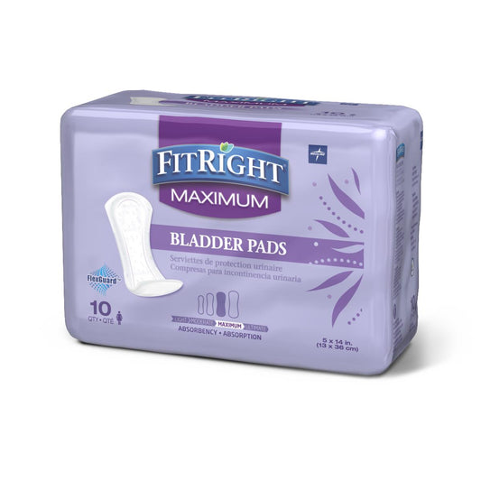 Fitright Activedge Women's Bladder Control Pads Liner Incontinent Maximum
