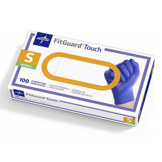 Fitguard Touch Powder-Free Nitrile Exam Gloves Fg 100ct Small