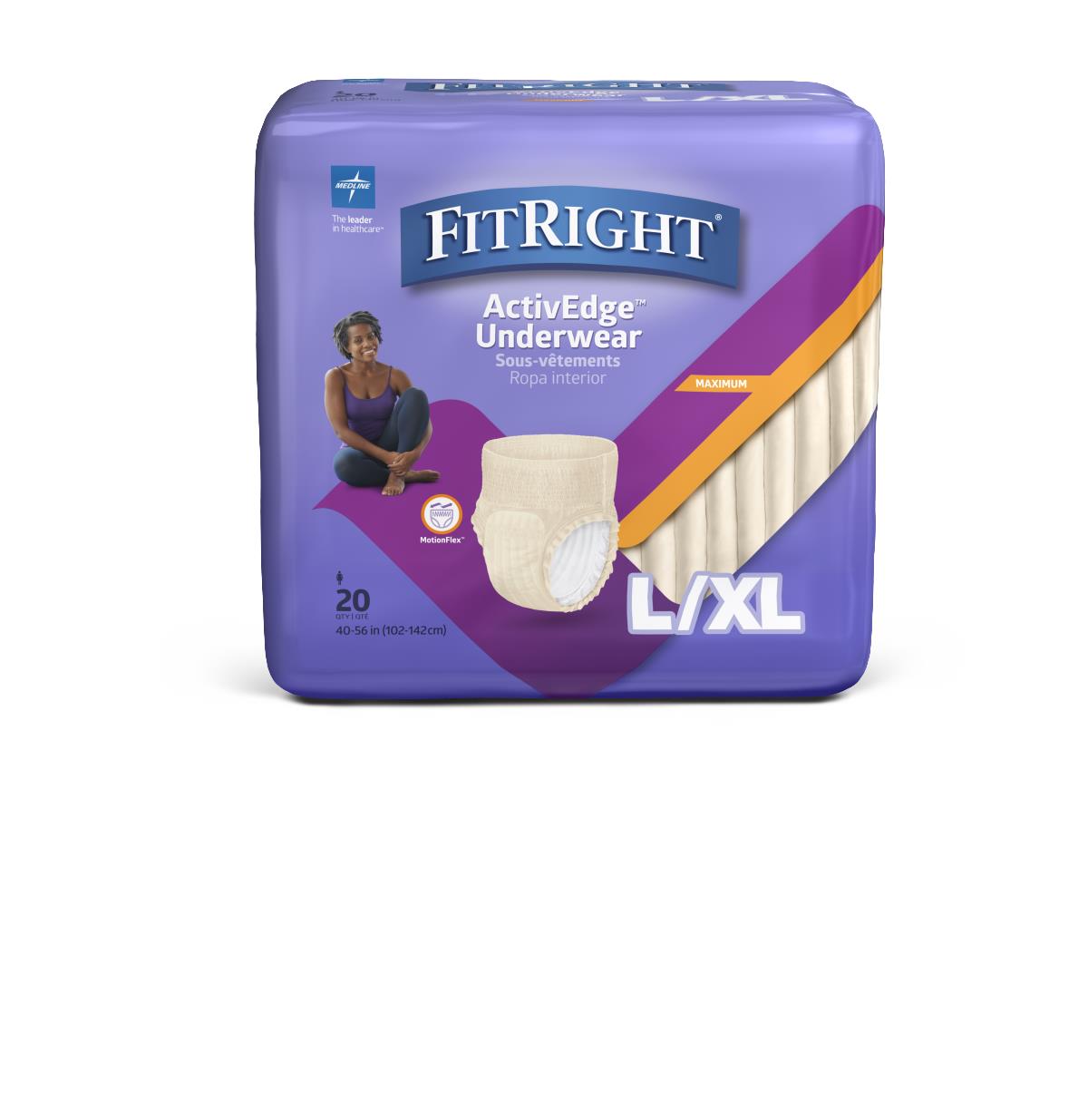 Fitright Ultra Underwear for Womens Large/ x L 40-56