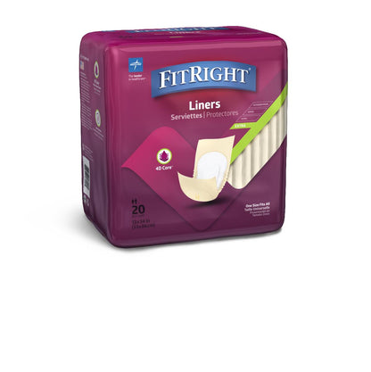 FitRight Incontinence Liners 13" x 34" 20ct