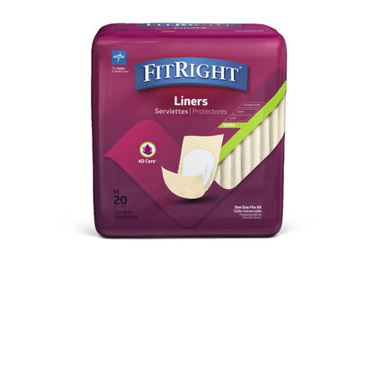 FitRight Incontinence Liners 13" x 34" 20ct