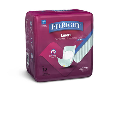 FitRight Incontinence Liners 13" x 34" 20ct