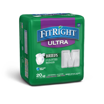Fitright Ultra Incontinence Briefs Clothlike Fitultra Medium 32-44