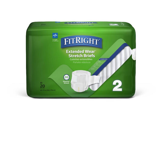 Fitright Extended Wear Stretch Briefs Ext Size 2