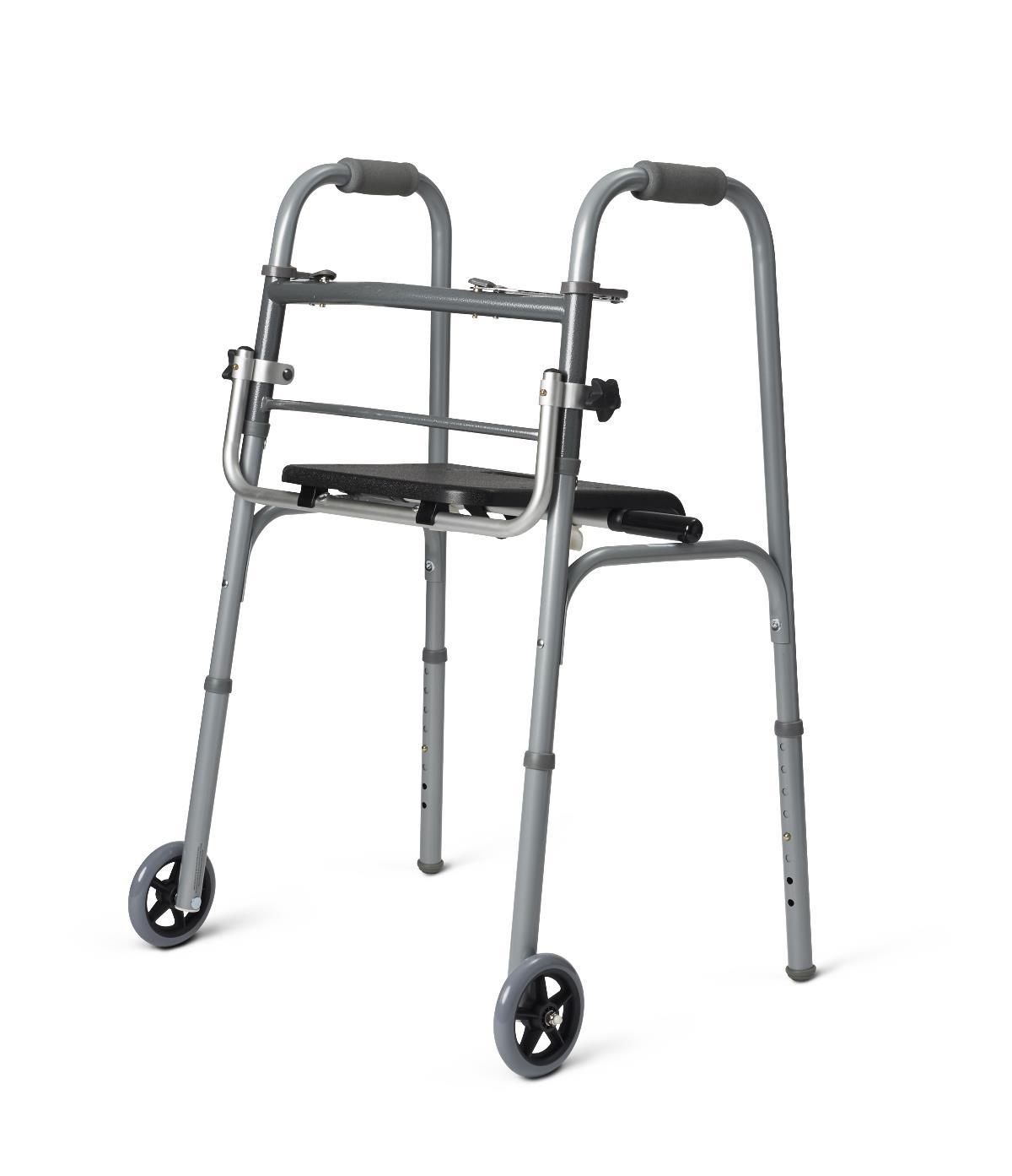 Folding Walker Seat Replacement Universal Folds for Two Button Wa (Case of 2)