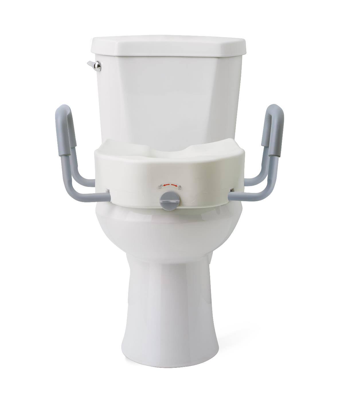 Guardian Raised Locking Toilet Seat Elongated 5in 400lbs 1Ct (1 Case)