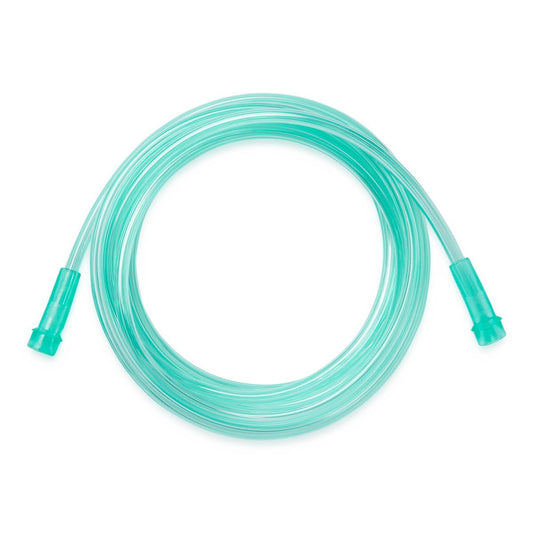 Green Oxygen Tubing with Standard Connector 7' Sc