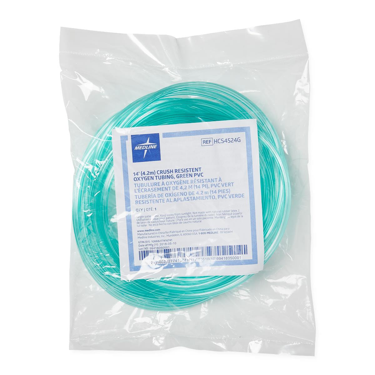 Oxygen Tubing with Standard Connector Crush Resistant