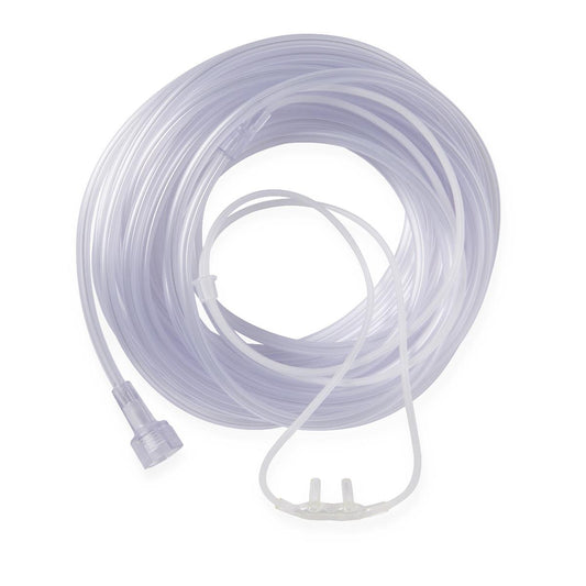 SuperSoft Adult Oxygen Cannula with Universal Connector 25ft Clear
