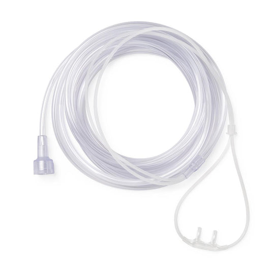 SuperSoft Adult Oxygen Cannula with Universal Connector 14ft Clear 50ct (Case of 50)