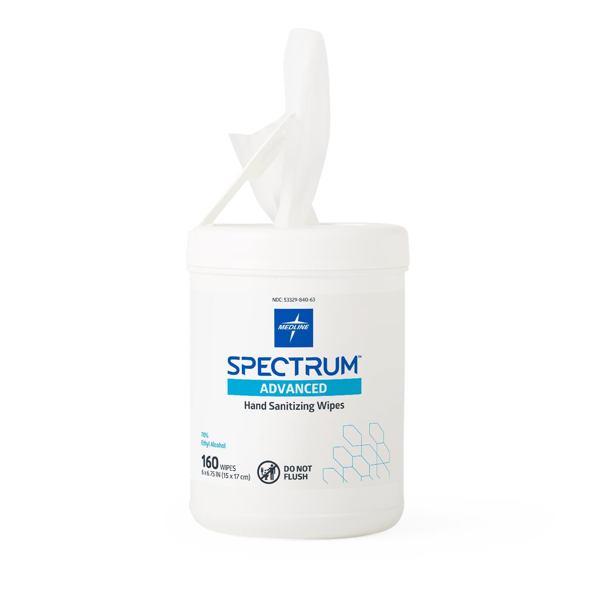 Spectrum Advanced Hand Sanitizer Wipes Spctrum 70% Santzer 160ct
