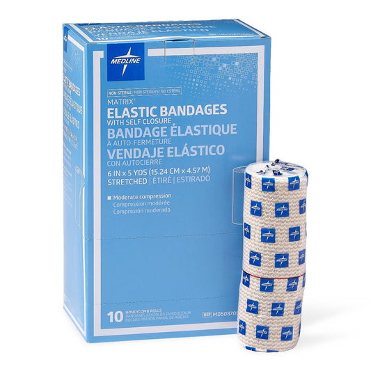 Nonsterile Matrix Elastic Bandages 6" x 5yd Self Closure