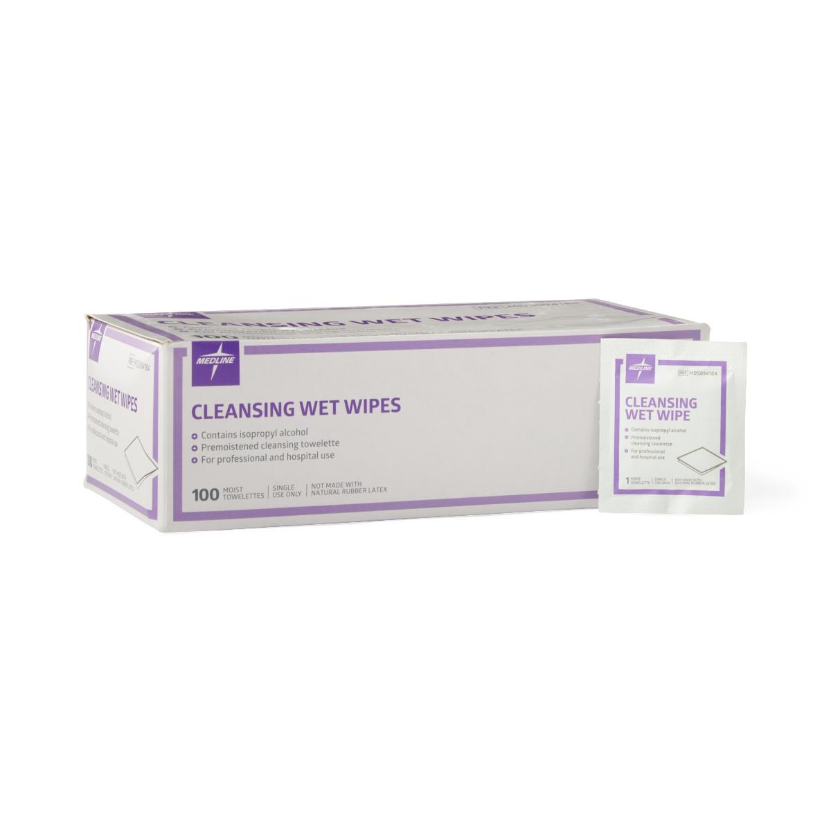 Cleansing Wet Wipes Towelette with  Bzk