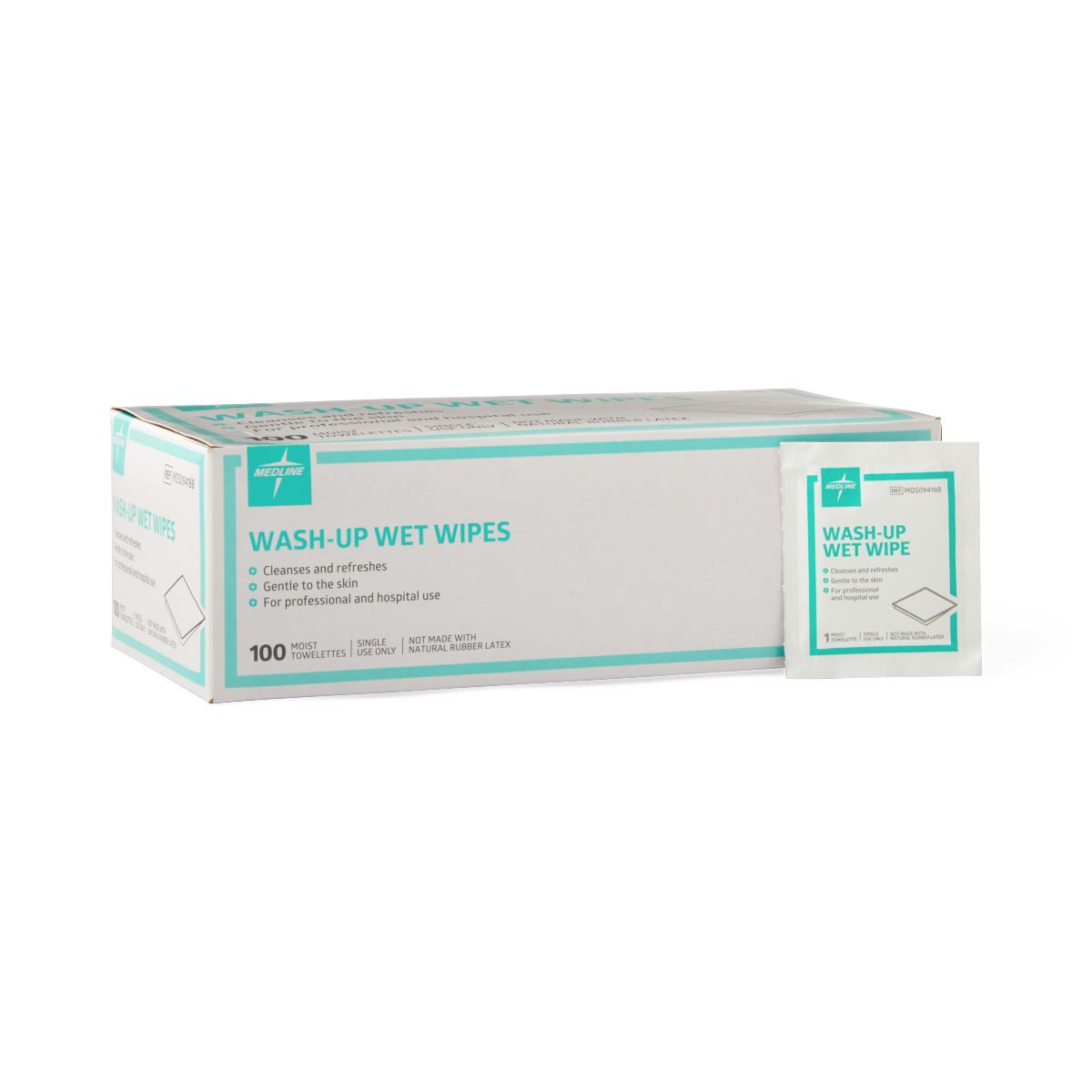 Wash-Up Wet Wipes Towelette with  Bzk