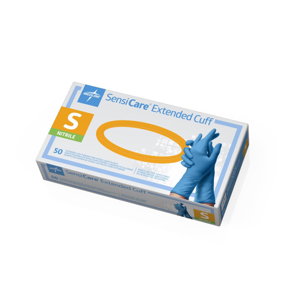 Sensicare Extended Cuff Nitrile Exam Gloves