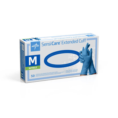 Sensicare Extended Cuff Nitrile Exam Gloves