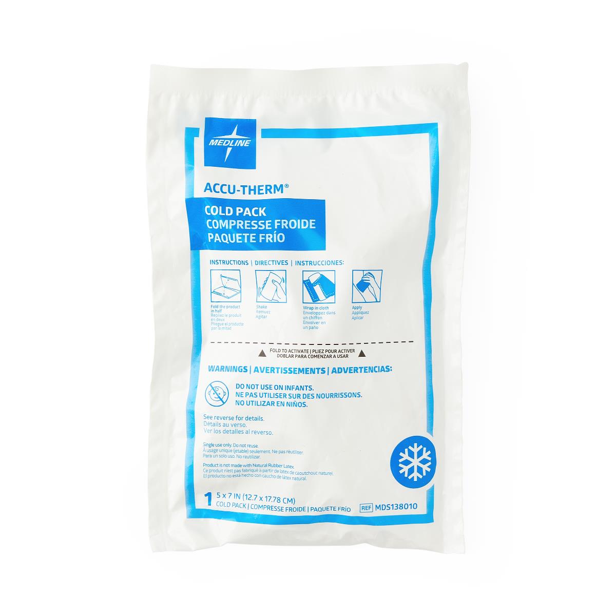 Accu-Therm Heavy-Weight Jr. Insulated Cold Packs Instant Heavy-Wt 5 x 7