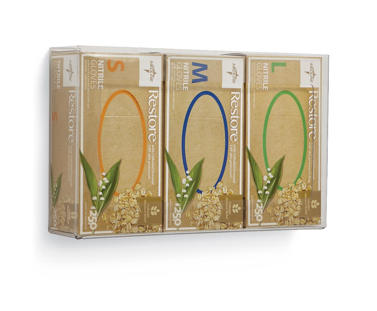 Clear Plastic Glove Dispensers Holder Glove-Box Triple