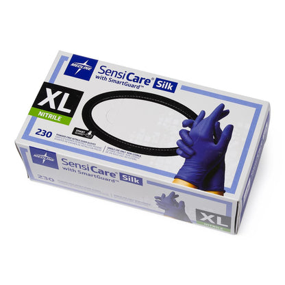 Sensicare Silk Powder-Free Nitrile Exam Gloves with Film