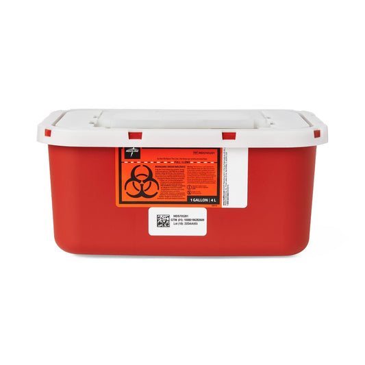 Multipurpose Sharps Containers 1 Ga. Red Wall/free