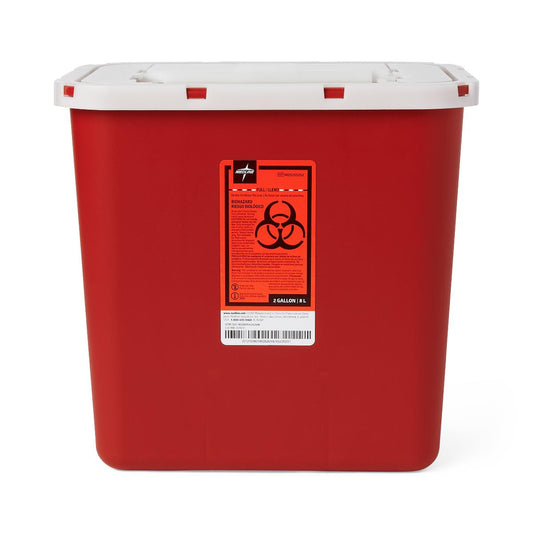 Multipurpose Sharps Containers 2 Gal. Red Wall/free