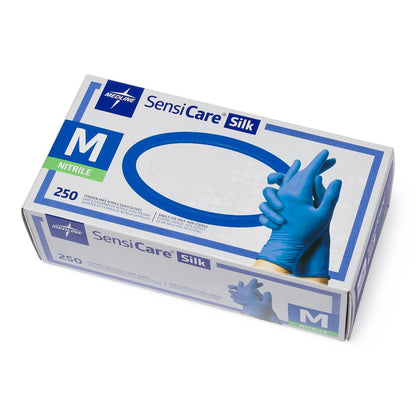 Sensicare Silk Powder-Free Nitrile Exam Gloves