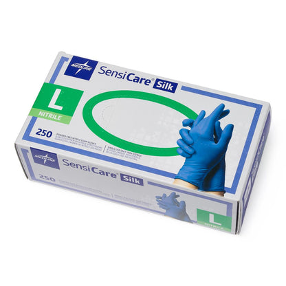 Sensicare Silk Powder-Free Nitrile Exam Gloves