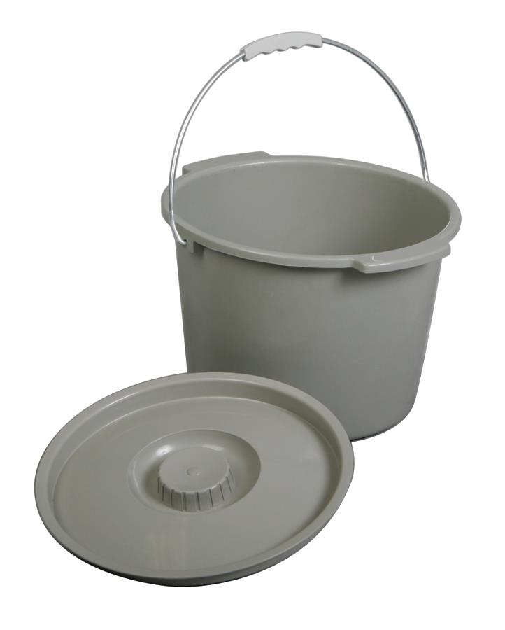 Commode Buckets with Lid and Handle