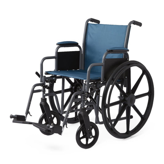 K1 Basic Wheelchair 18in Seat 300lbs Teal
