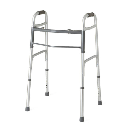 Two-Button Folding Walkers Without Wheels 2 Button Adj.1inadult